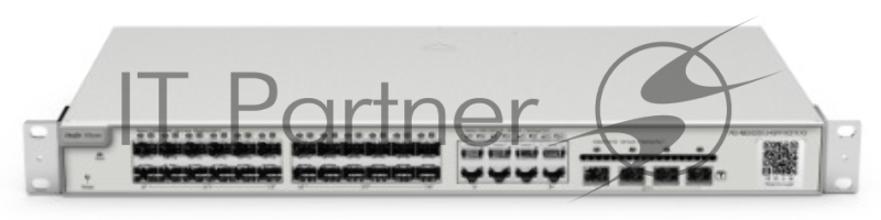 Коммутатор Reyee 24-Port SFP L2+ Managed Switch, 24 SFP Slots, 8 Gigabit RJ45 Combo Ports,4 *10G SFP+ Slots,19-inch Rack-mountable Steel Case, Static Routing
