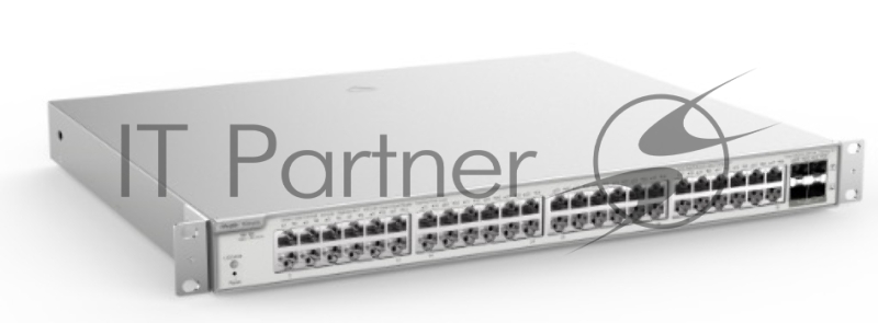 Коммутатор Reyee 48-Port 10G L2 Managed POE Switch, 48 Gigabit RJ45 POE/POE+ Ports,4 *10G SFP+ Slots, 370W PoE Power budget,19-inch Rack-mountable Steel Case