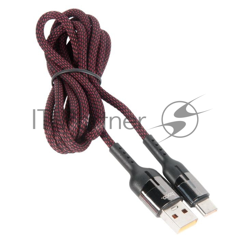 Кабель HOCO U68 Type-C 5A Gusto flash charging data cable, черный