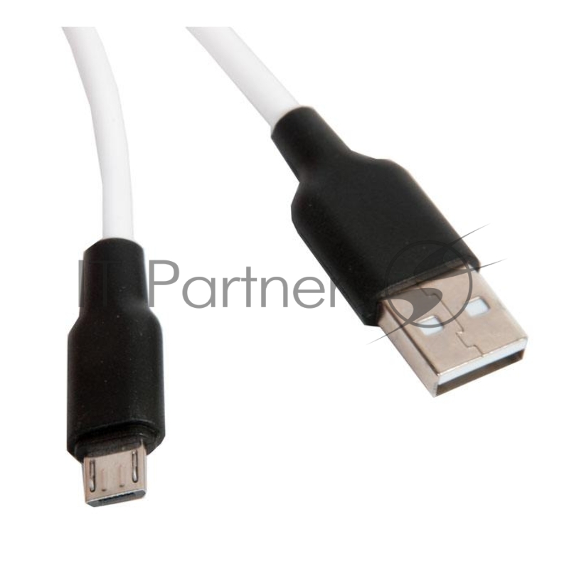 Кабель HOCO X21 Plus Silicone charging cable for Micro(L=2M), черно-белый