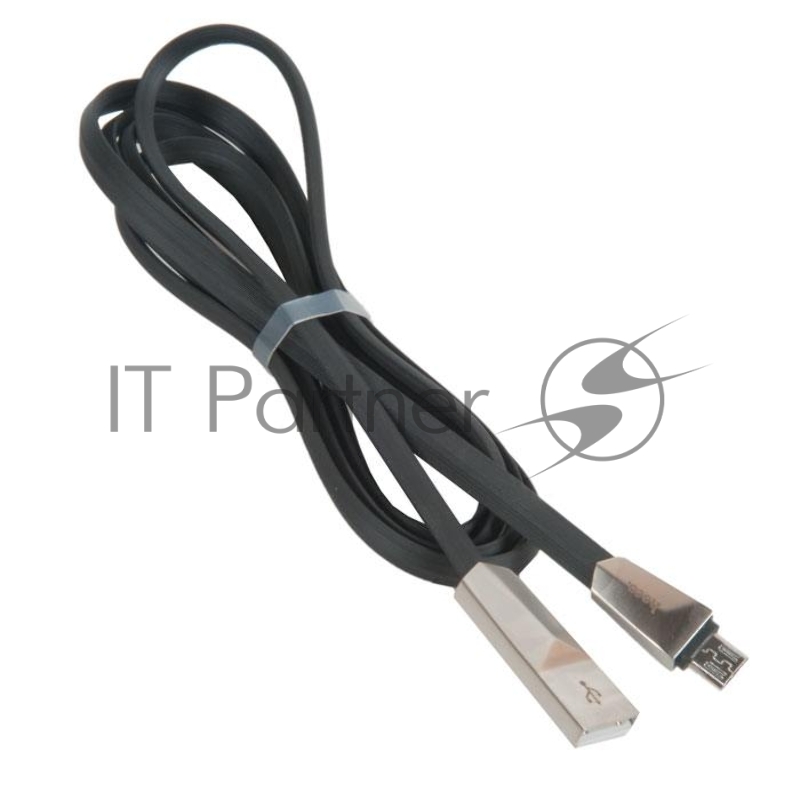 Кабель USB HOCO x4 Zinc для Micro USB, 2.4А, длина 1.2м, черный