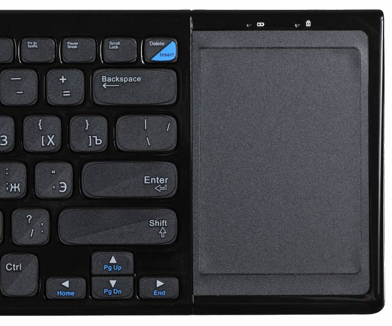 Клавиатура беспроводная Oklick 850ST черный USB slim Multimedia Touch