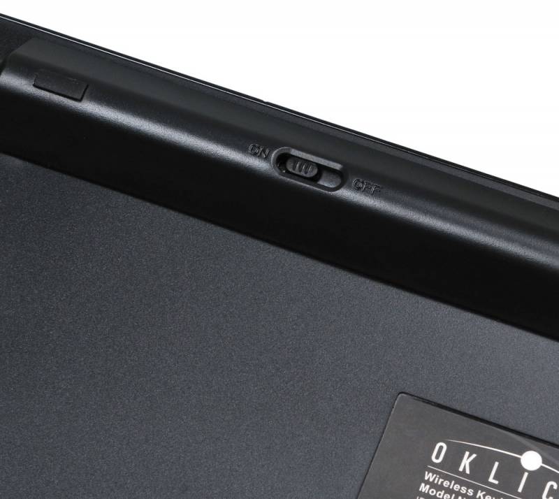 Клавиатура беспроводная Oklick 850ST черный USB slim Multimedia Touch