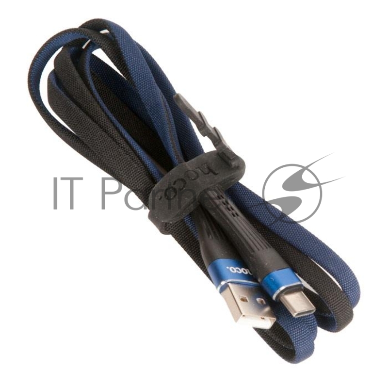 Кабель USB HOCO U39 Slender для Type-C, 2.4А, длина 1.2м, синий