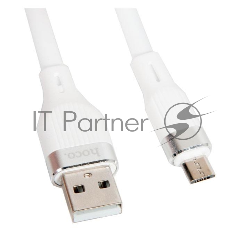 Кабель USB HOCO U72 Forest Silicone charging cable for Micro, белый