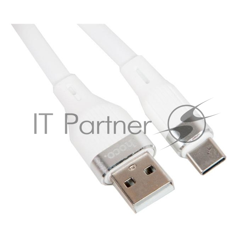 Кабель USB HOCO U72 Forest Silicone charging cable for Type-C 3A, белый
