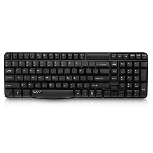 Клавиатура беспроводная Rapoo E1050 черный USB slim