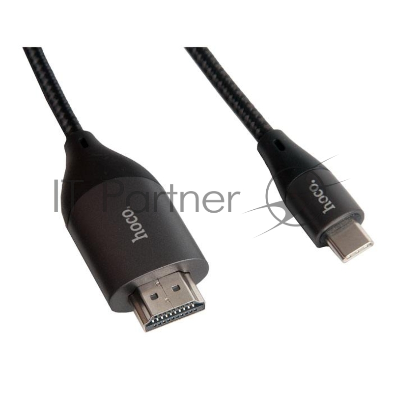 Кабель HOCO HDMI UA16 для Type-C (L=2.0M) Full HD 4K/2K, серый