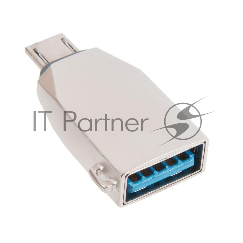 Переходник HOCO OTG UA10 Micro-USB, жемчужный никель