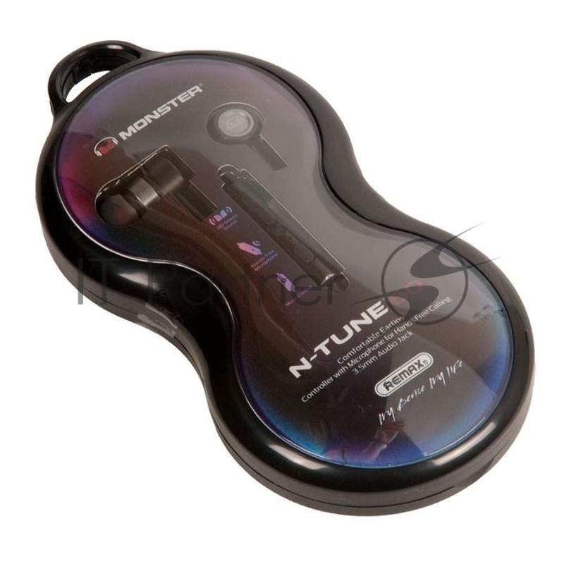 Наушники REMAX MONSTER RM-598 Metal Wired Earphone микрофон, подключение Jack 3.5 mm, черный