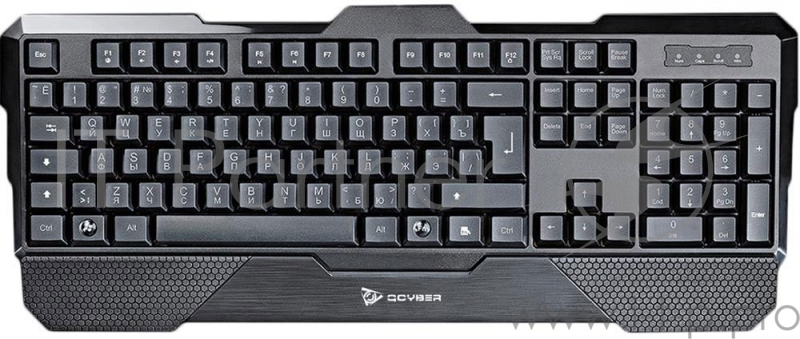 Клавиатура игровая QCYBER TEHNIC (QC-03-005DV01), подстветка клавиш: 3 цвета, anti-ghosting, водонеп