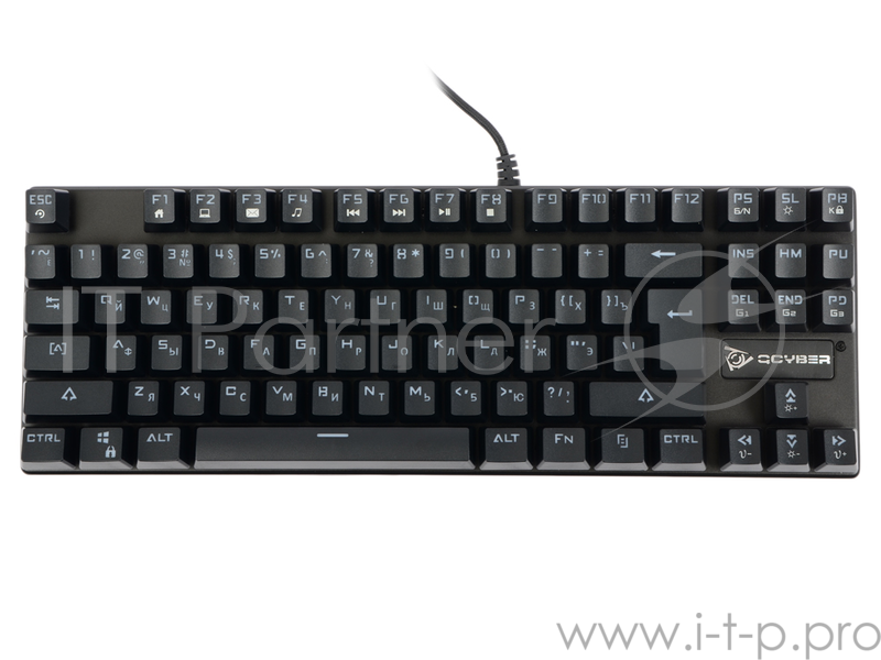 Клавиатура механическая игровая QCYBER DOMINATOR TKL(QC-03-008DV01), короткая, свитчи RED, RGB подсв
