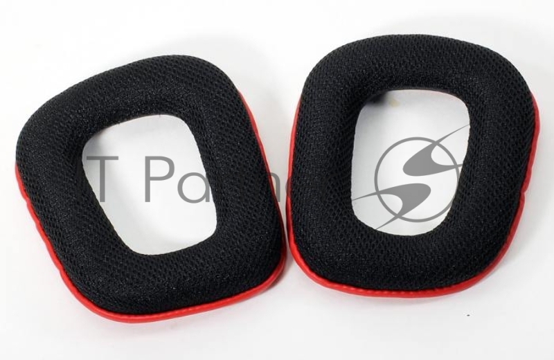 Амбюшуры для наушников Logitech G35 / G230 / G231 / G332 / G430 / G432 / G930 чёрно-красные