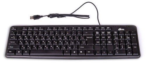 Клавиатура проводная Ritmix RKB-103 USB черный Кл:107