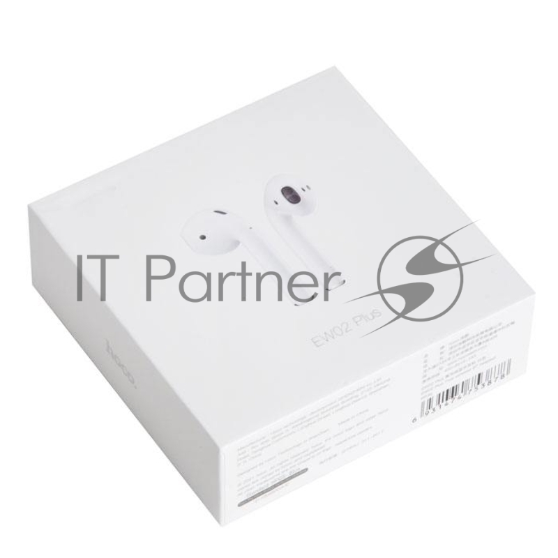 Наушники HOCO EW02 Plus беспроводные оригинальной серии с док станцией TWS, BT 5.1 белый