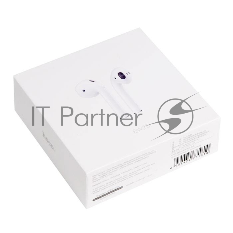 Наушники HOCO EW25 беспроводные оригинальной серии с док станцией TWS, BT 5.3 белый