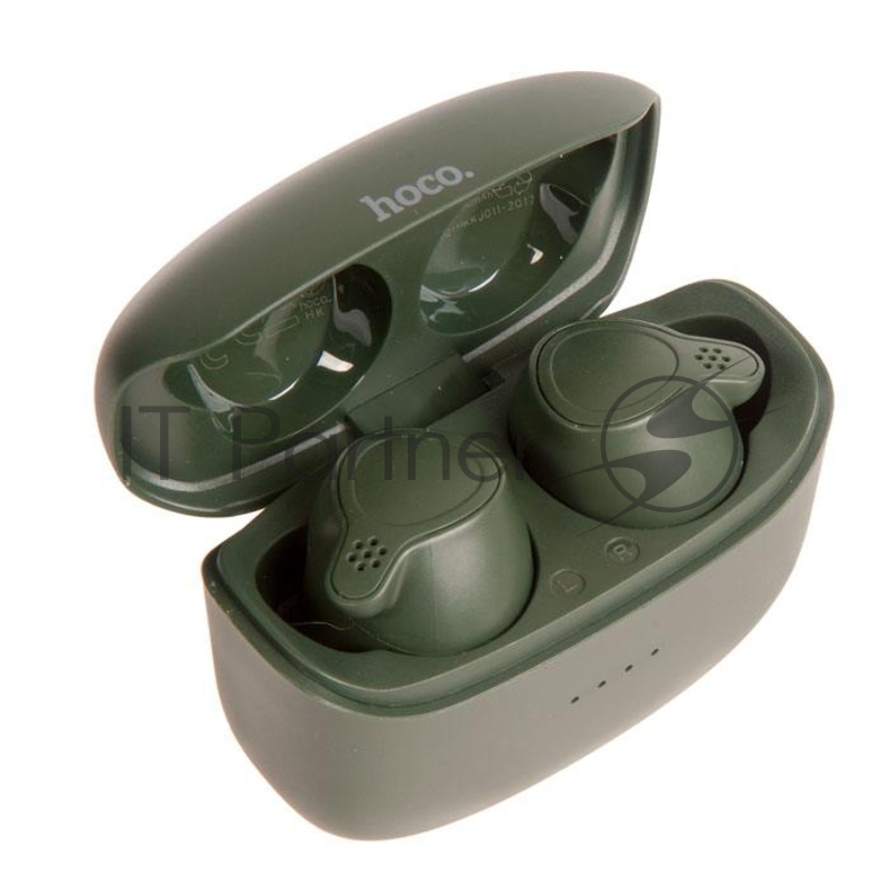 Наушники HOCO ES47 Shelly беспроводные оригинальной серии с док станцией TWS, BT 5.0, зеленый