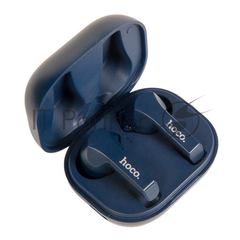 Наушники HOCO ES34 Pleasure wireless headset беспроводные с док станцией, синий