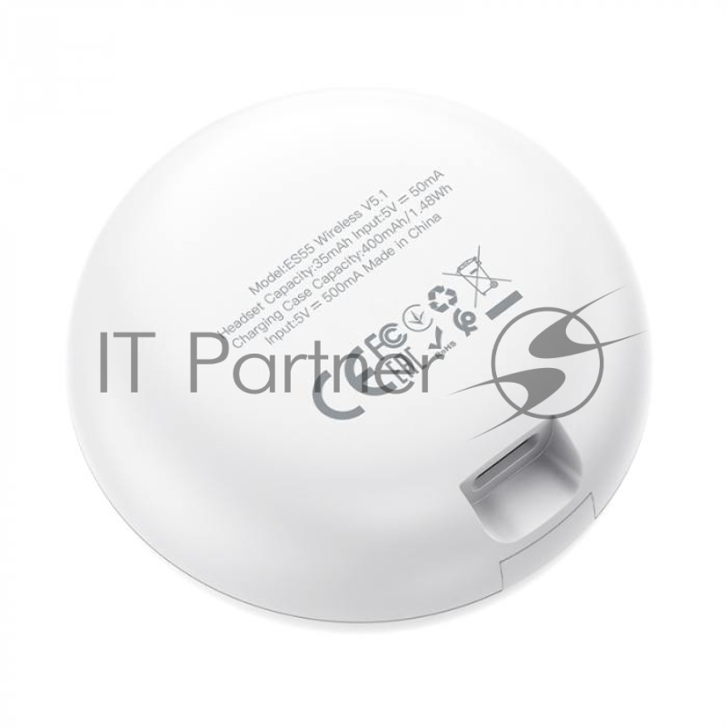 Наушники HOCO ES55 Songful беспроводные оригинальной серии с док станцией TWS, BT 5.1, белый