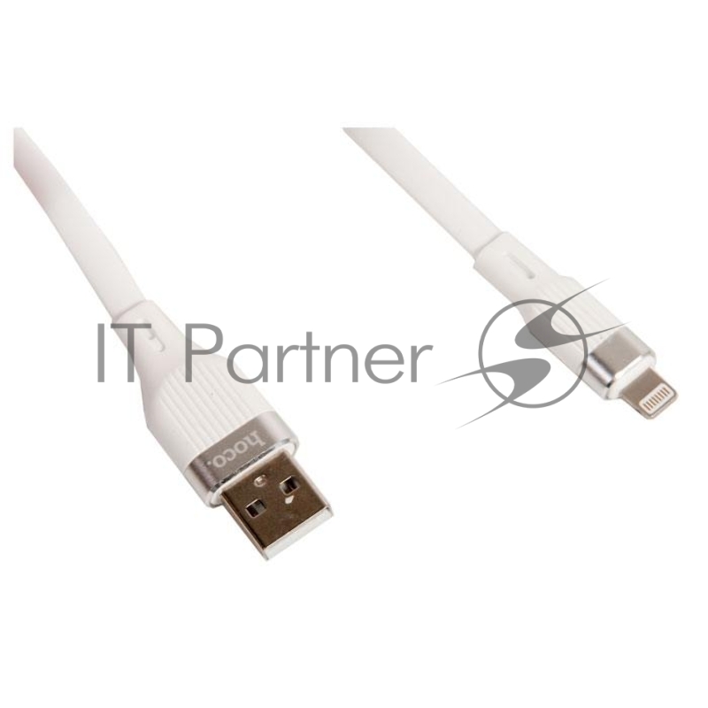 Кабель USB HOCO U72 Forest Silicone для Lightning, 2.4А, длина 1.2м, белый