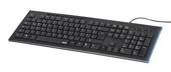 Клавиатура Hama Anzano черный USB Multimedia