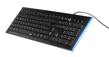Клавиатура Hama Anzano черный USB Multimedia