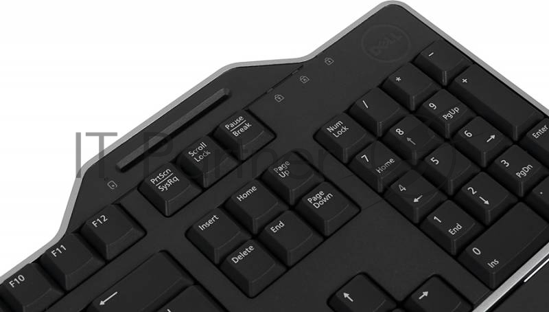 Клавиатура Dell KB-813 with SmartCardReader черный USB для ноутбука (подставка для запястий)