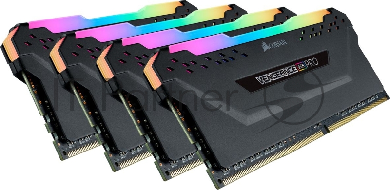 Память DDR4 4x8Gb 3200MHz Corsair CMW32GX4M4C3200C16 Vengeance RGB Pro RTL Gaming PC4-25600 CL16 DIMM 288-pin 1.35В