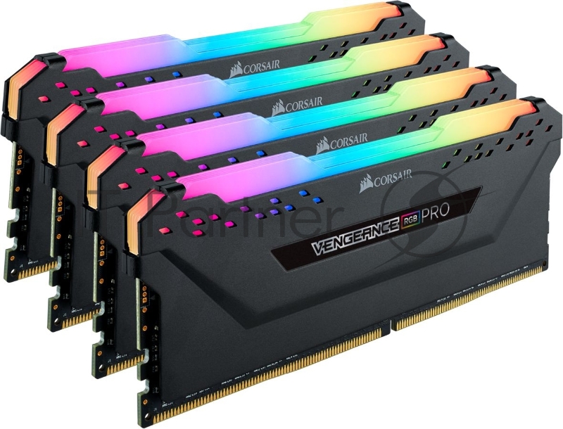 Память DDR4 4x8Gb 3200MHz Corsair CMW32GX4M4C3200C16 Vengeance RGB Pro RTL Gaming PC4-25600 CL16 DIMM 288-pin 1.35В