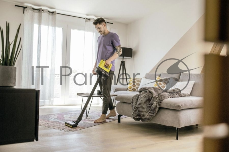 Пылесос ручной Karcher VC 4 Cordless myHome черный/желтый