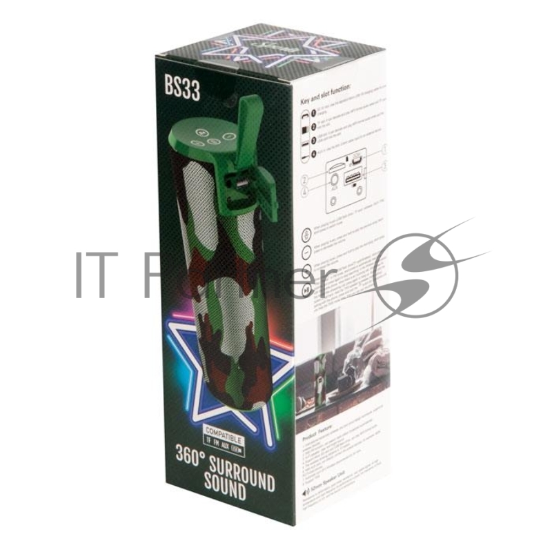 Колонка HOCO BS33 Voice sports wireless speaker, камуфляж