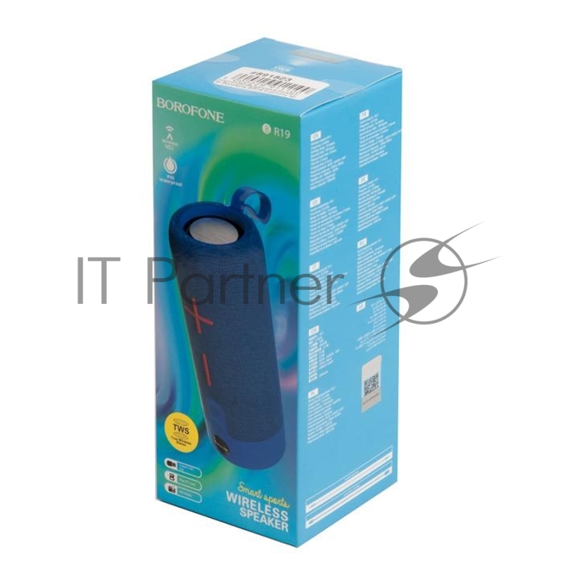 Портативная колонка bluetooth Borofone BR19 Euphony sports speaker, синий