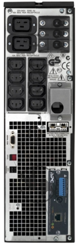 Источник бесперебойного питания APC Smart-UPS RT, 5000VA/3500W, On-Line, Out: 220-240V 8xC13 2xC19, 4xIEC Jumpers, Extended-run, Black, Tower (Rack 3U convertible), Pre-Inst. SNMP, 1 year warranty
