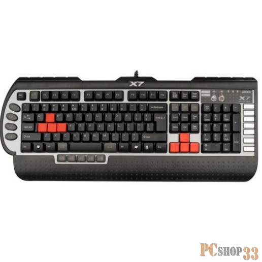 Клавиатура A4 G800V черный USB Multimedia Gamer