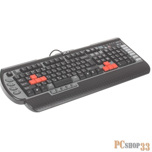 Клавиатура A4 G800V черный USB Multimedia Gamer