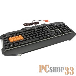 Клавиатура A4 Bloody B328 черный USB Multimedia Gamer LED