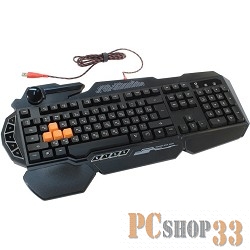 Клавиатура A4 Bloody B314 черный USB Multimedia Gamer LED (подставка для запястий)