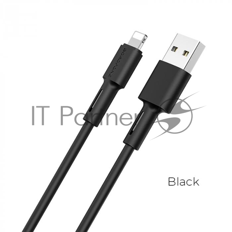 Кабель USB BOROFONE BX31 для Lightning, 2.4А, длина 1м, черный
