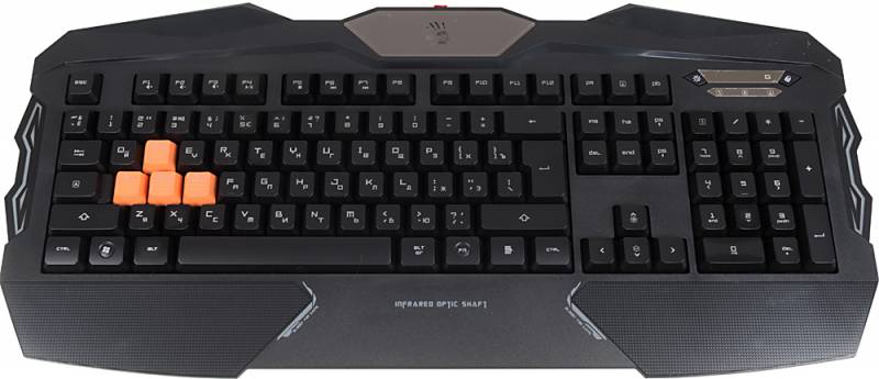Клавиатура A4 Bloody B254 черный USB Multimedia Gamer LED