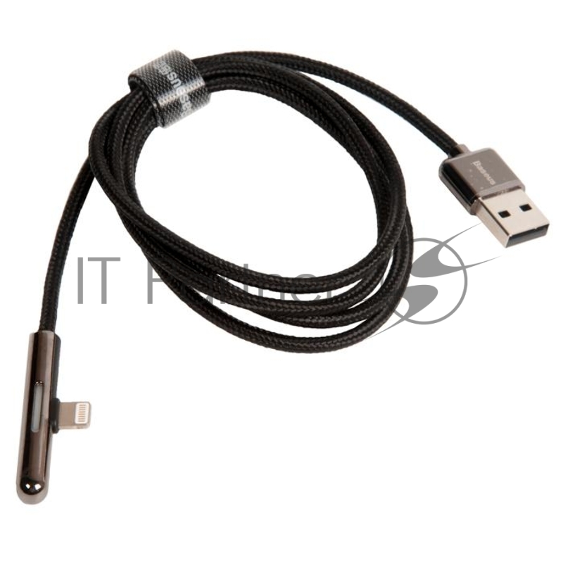 Кабель USB BASEUS Iridescent Lamp, Lightning, 2.4А, длина 1.0 м, черный