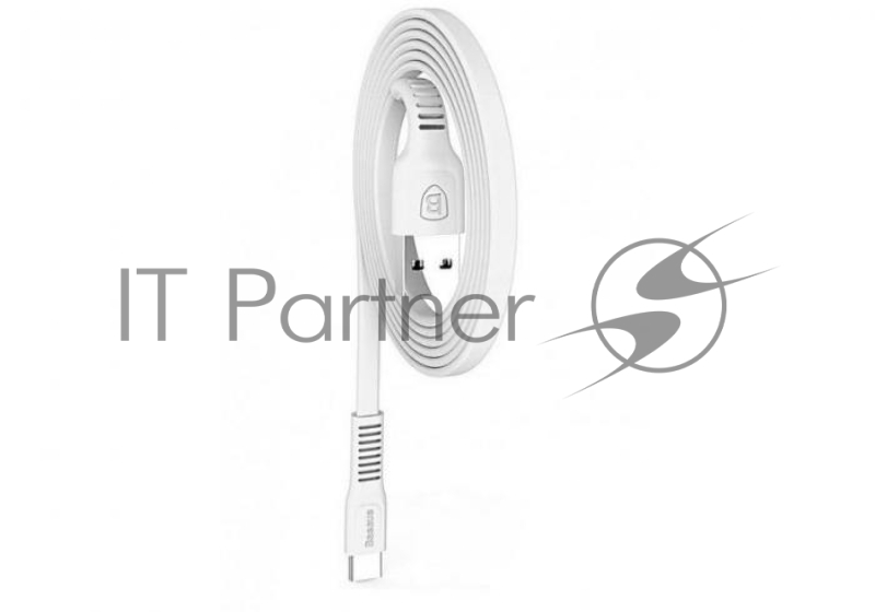 Кабель USB BASEUS Tough, Type-C, 2.0А, длина 1.0 м, белый
