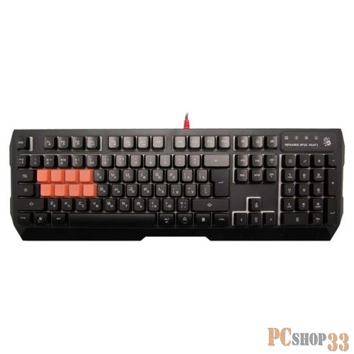 Клавиатура A4 Bloody B188 черный USB Multimedia Gamer LED