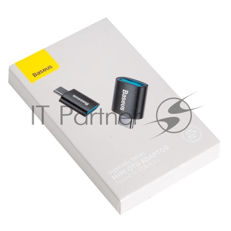 Переходник BASEUS Ingenuity Series Mini OTG, Type-C - USB-A 3.1, черный