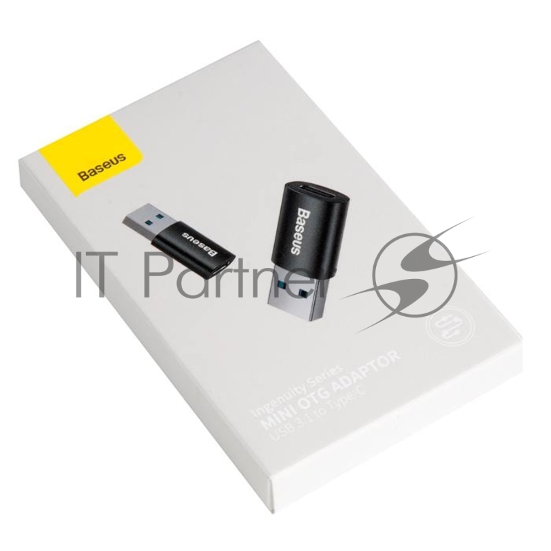 Переходник BASEUS Ingenuity Series Mini OTG, USB-A 3.1- Type-C, черный