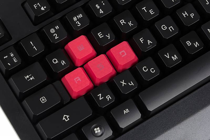 Клавиатура A4 Bloody B120 черный USB Multimedia Gamer LED