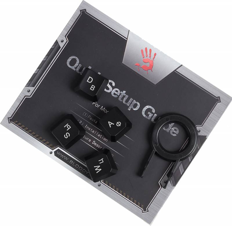 Клавиатура A4 Bloody B120 черный USB Multimedia Gamer LED