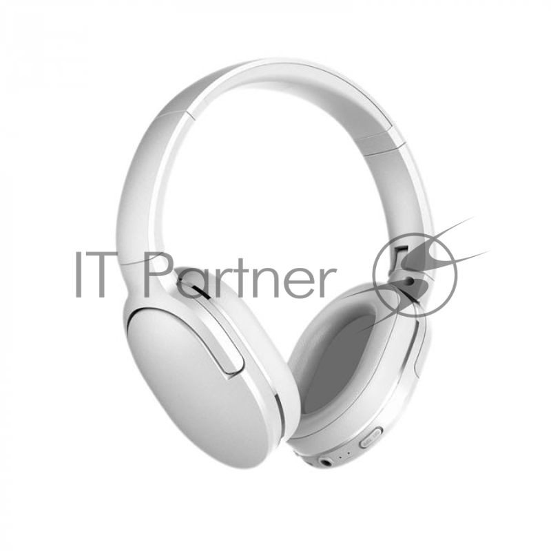 Наушники BASEUS Encok D02 Pro полноразмерные, беспроводные, BT 5.0, jack 3.5 мм, белый