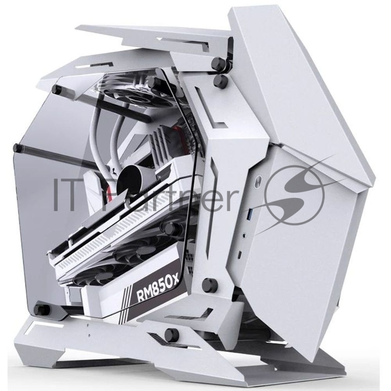 Корпус JONSBO MOD-3 Mini White без БП, боковые панели из закаленного стекла, mini-ITX, micro-ATX, белый