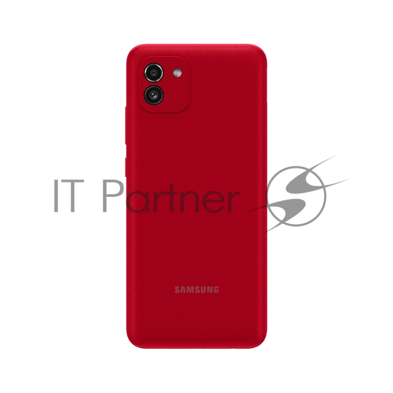 Смартфон Samsung Galaxy A03 Red, 6.5 1600 x 720, 8x1,6 ГГц, 8 Core, 3GB RAM, 32GB, 1 ТБ, 48 МП+2 МП/5Mpix, 2 Sim, 2G, 3G, LTE, BT v5.0, Wi-Fi, GPS, Micro-USB, 5000mAh, Android 11, 196 г, 164,2 ммx75,9 ммx9,1 мм