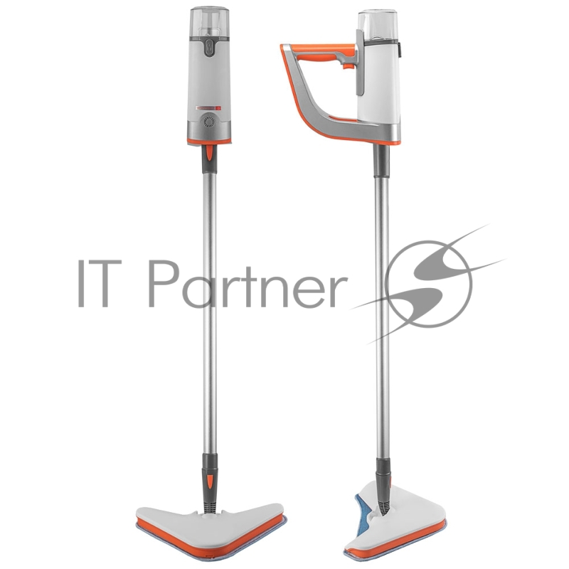 Паровая швабра Endever Odyssey Q-621, белый/оранжевый цвет, 1500 Вт, объем резервуара 0,35 л, подача пара 35 г/мин, по 4 шт/уп